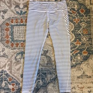 Striped yoga pants
